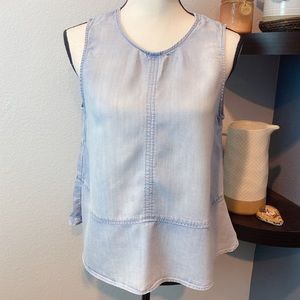 cloth & stone Sleeveless Jeans Blouse